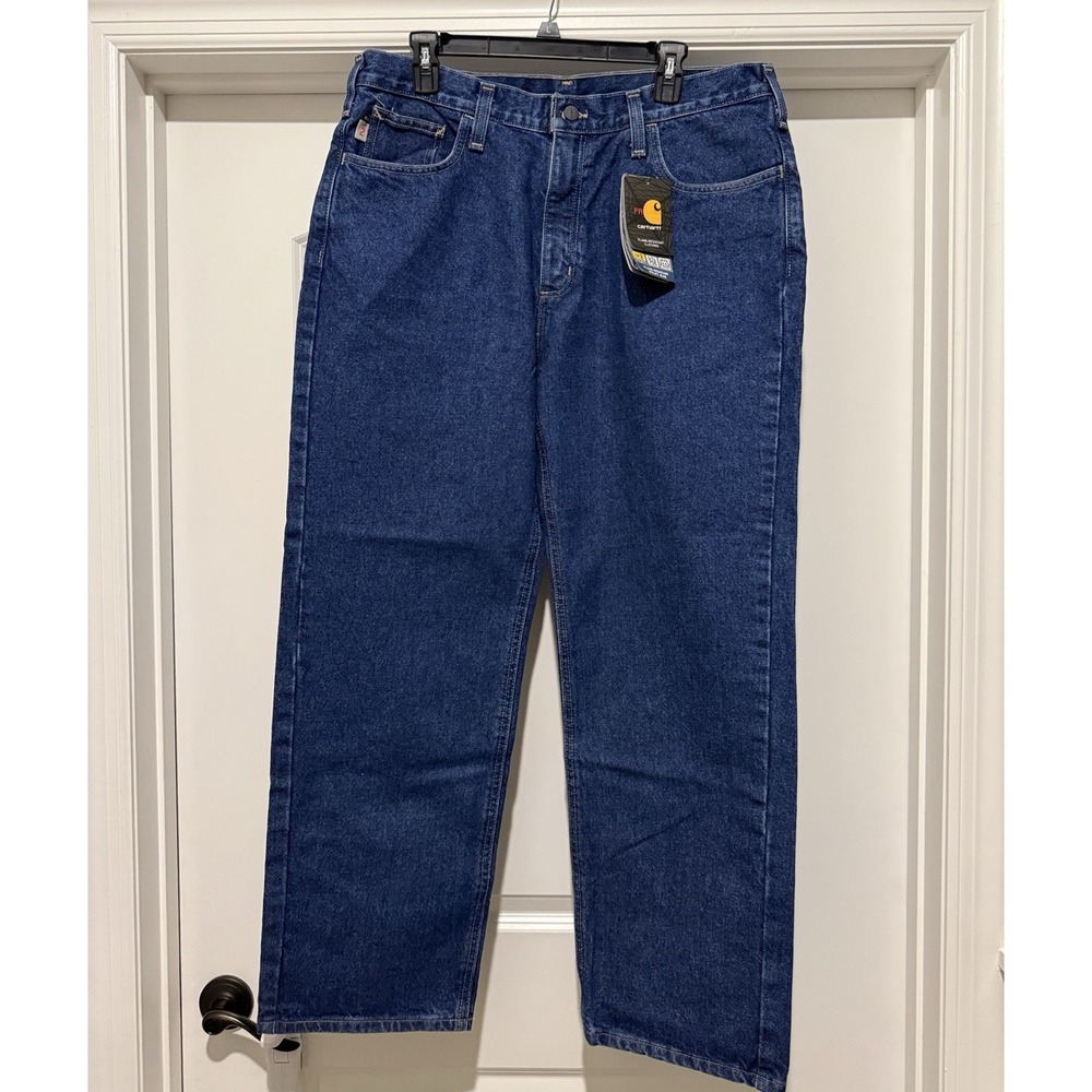 Carhartt Flame Resistant Utility Jean Relaxed Fit 36x30 Cat 2 FRB004-MDS